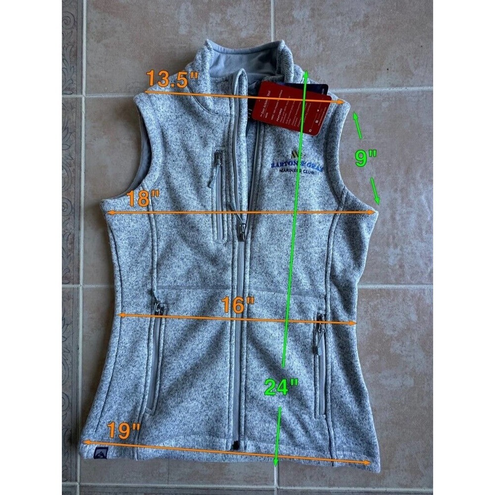 Storm Creek 4635 Gray Sweater Fleece Vest Women size XS - Picture 8 of 8